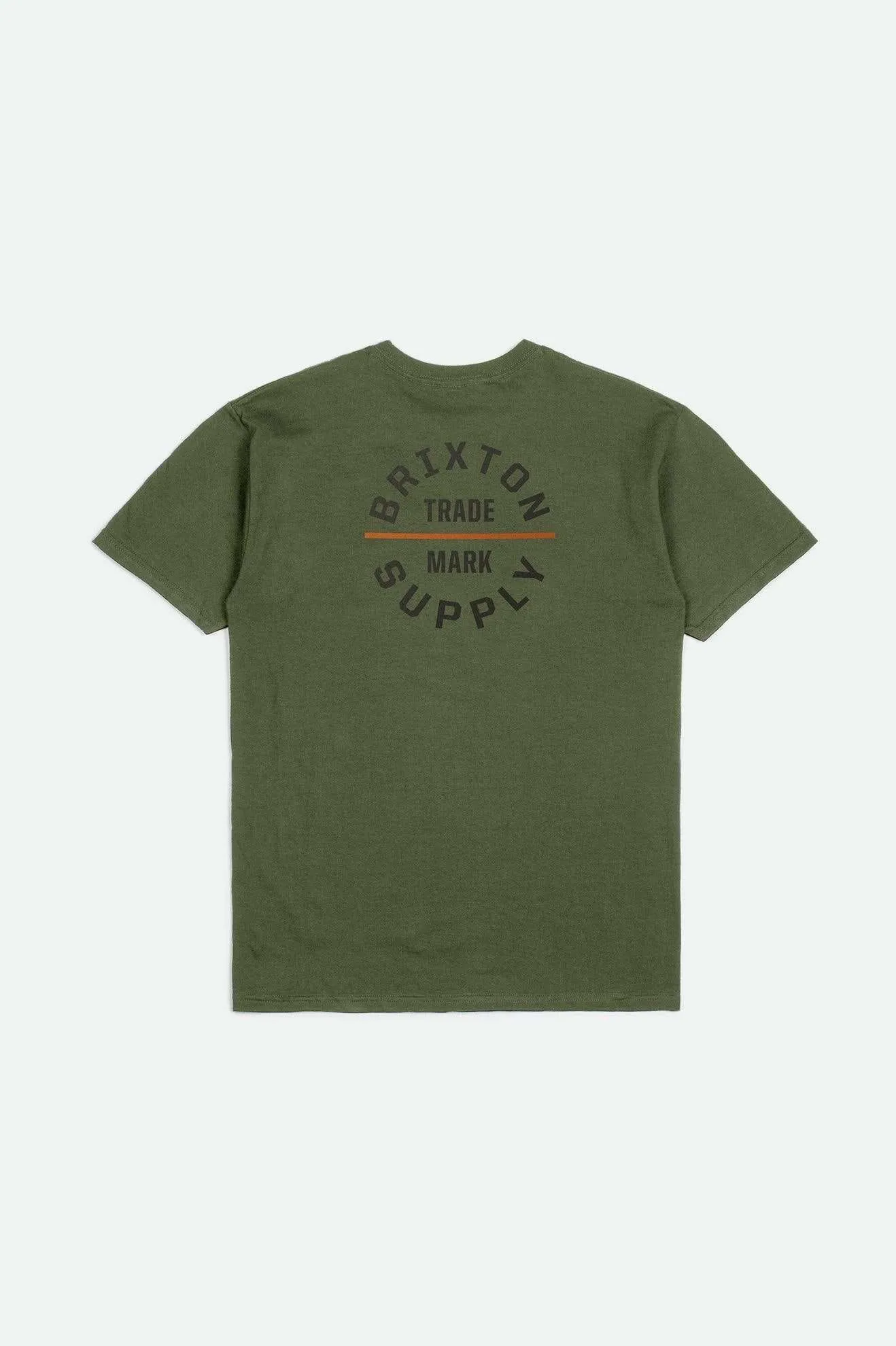 Oath V S/S Standard T-Shirt - Ivy Green/Washed Black/Rust Durable Ribbed Hem Trendy