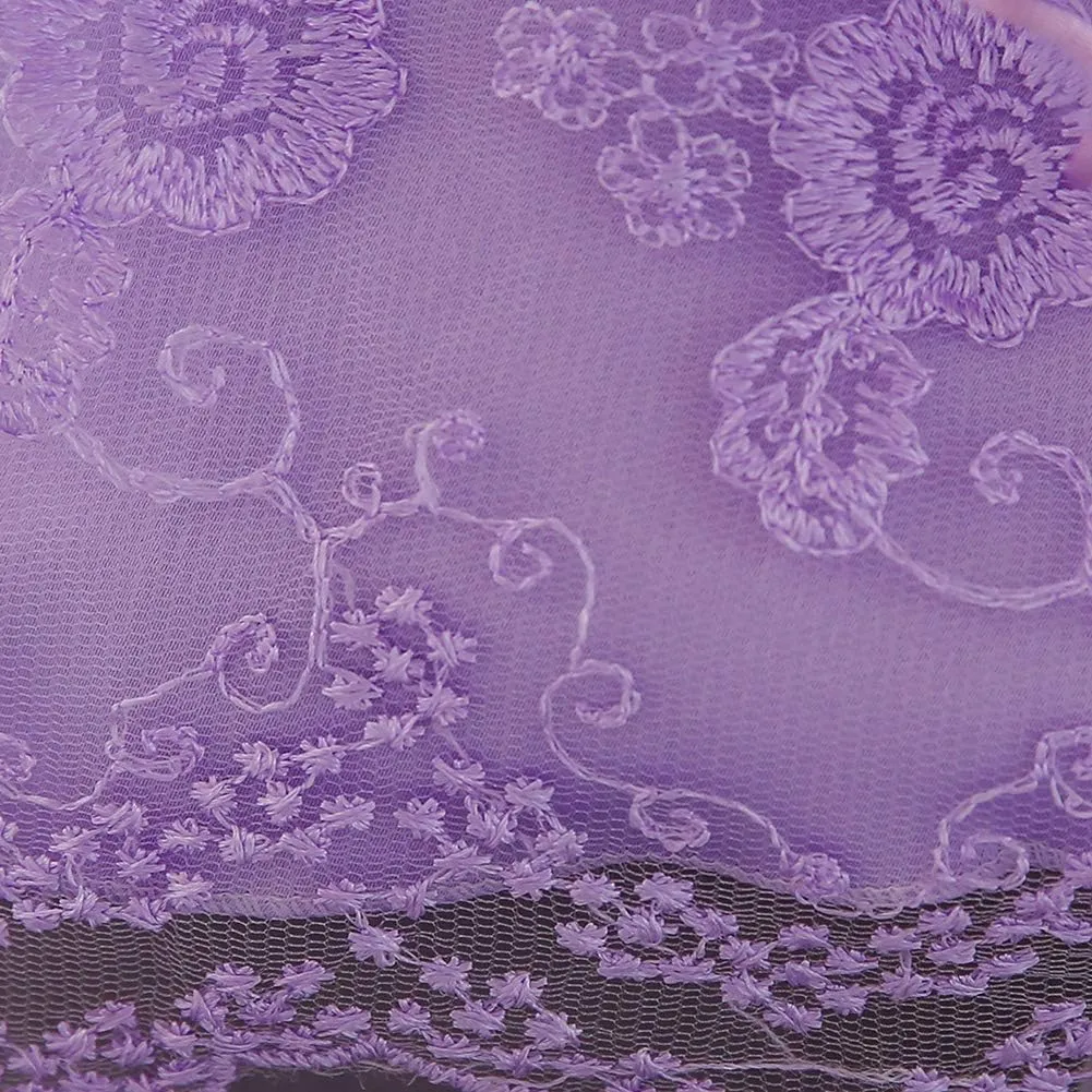 OBEEII Baby Girl Christening Baptism Gown Flower Embroidery Tutu Dress Special Occasion Tulle Dress