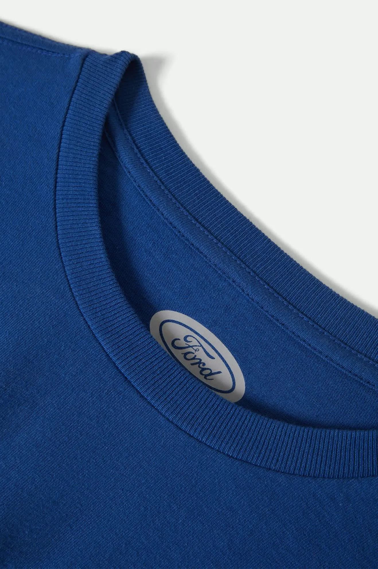Premium Material Ford Built Tough L/S Standard T-Shirt - Ford Blue
