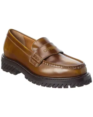 Fast Power Off-White Combat Shade Leather Loafer