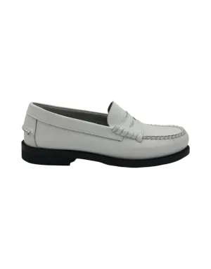 Off-White Leather Women's Oxford Loafer Travel Shoes