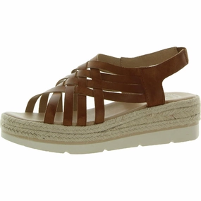 Off Site Womens Faux Leather Strappy Wedge Sandals Chic Street All terrain