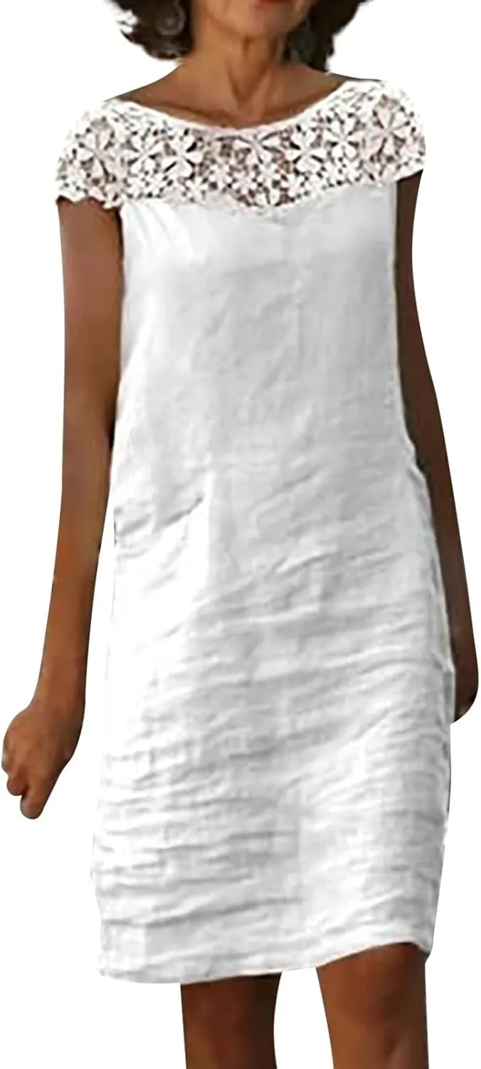 OIOLOYJM Plus Size Summer Dresses for Women 2025 Plus Size Dresses for Curvy Women 3/4 Sleeve Casual Boho Kaftan Dresses