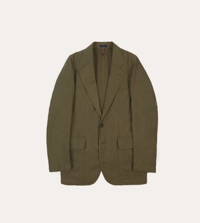 Classic Fit Olive Antique Linen Games Blazer Mk. I