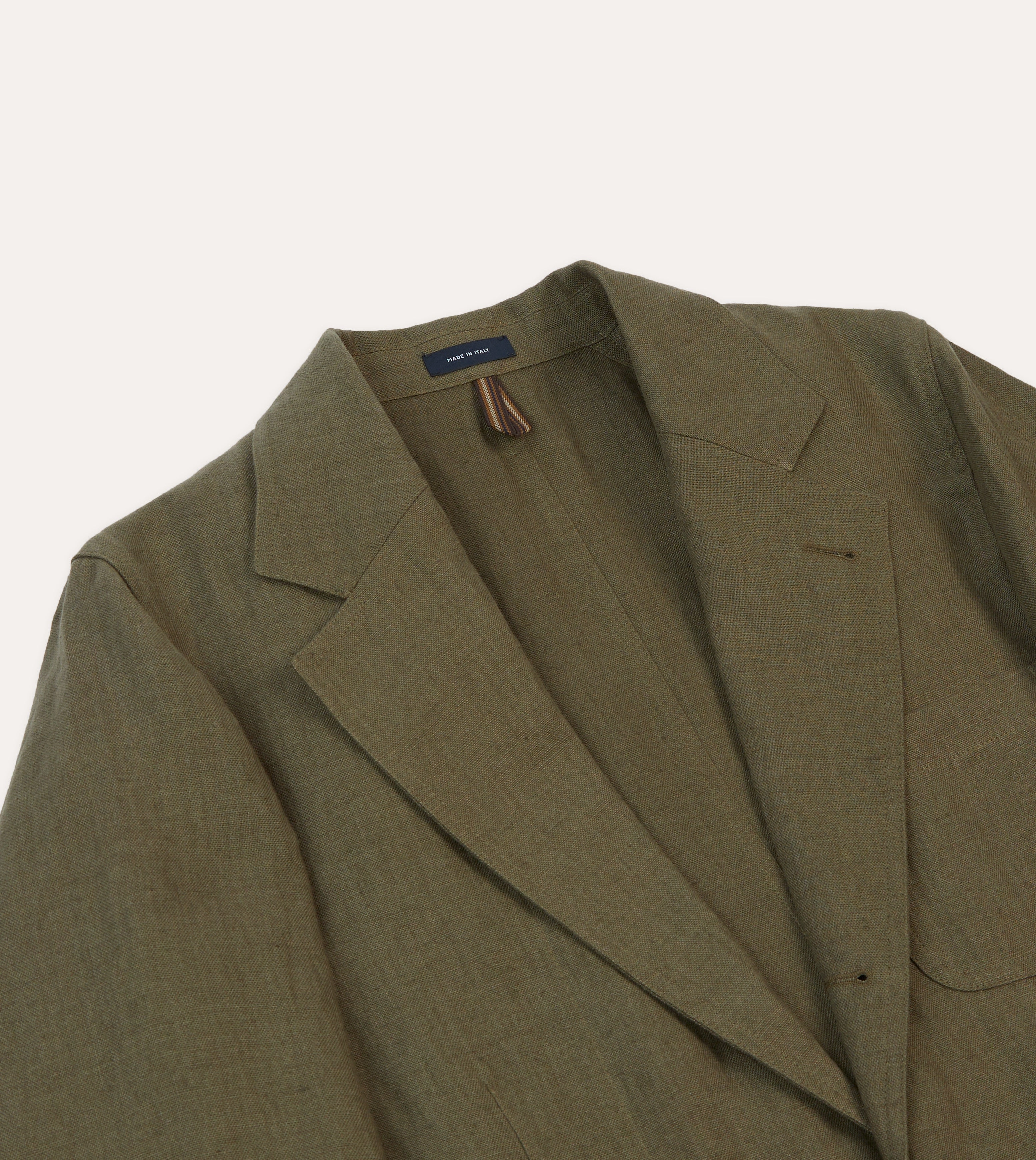 Workday Comfort Sleek and Sharp Olive Antique Linen Games Blazer Mk. I
