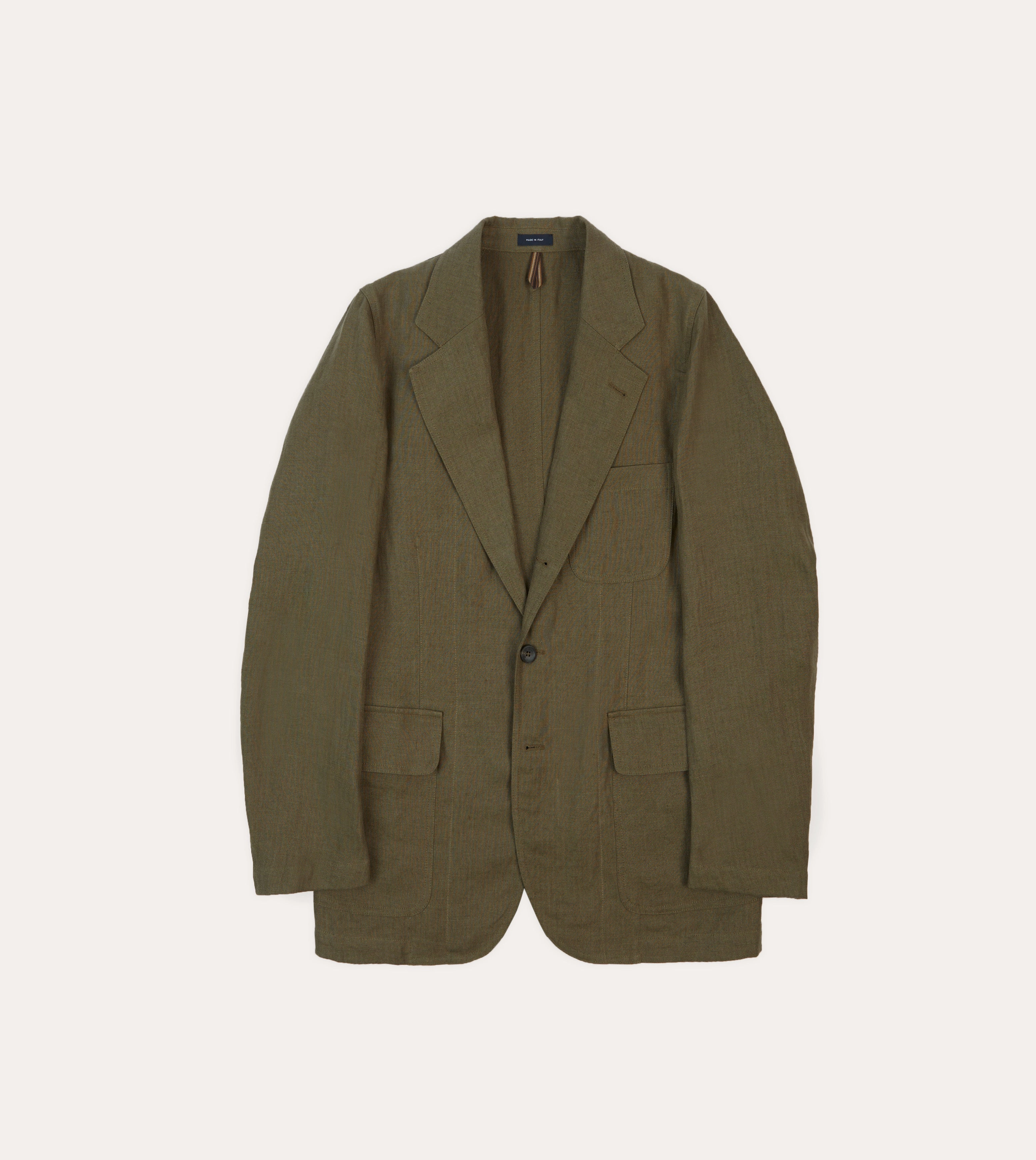 Classic Fit Olive Antique Linen Games Blazer Mk. I