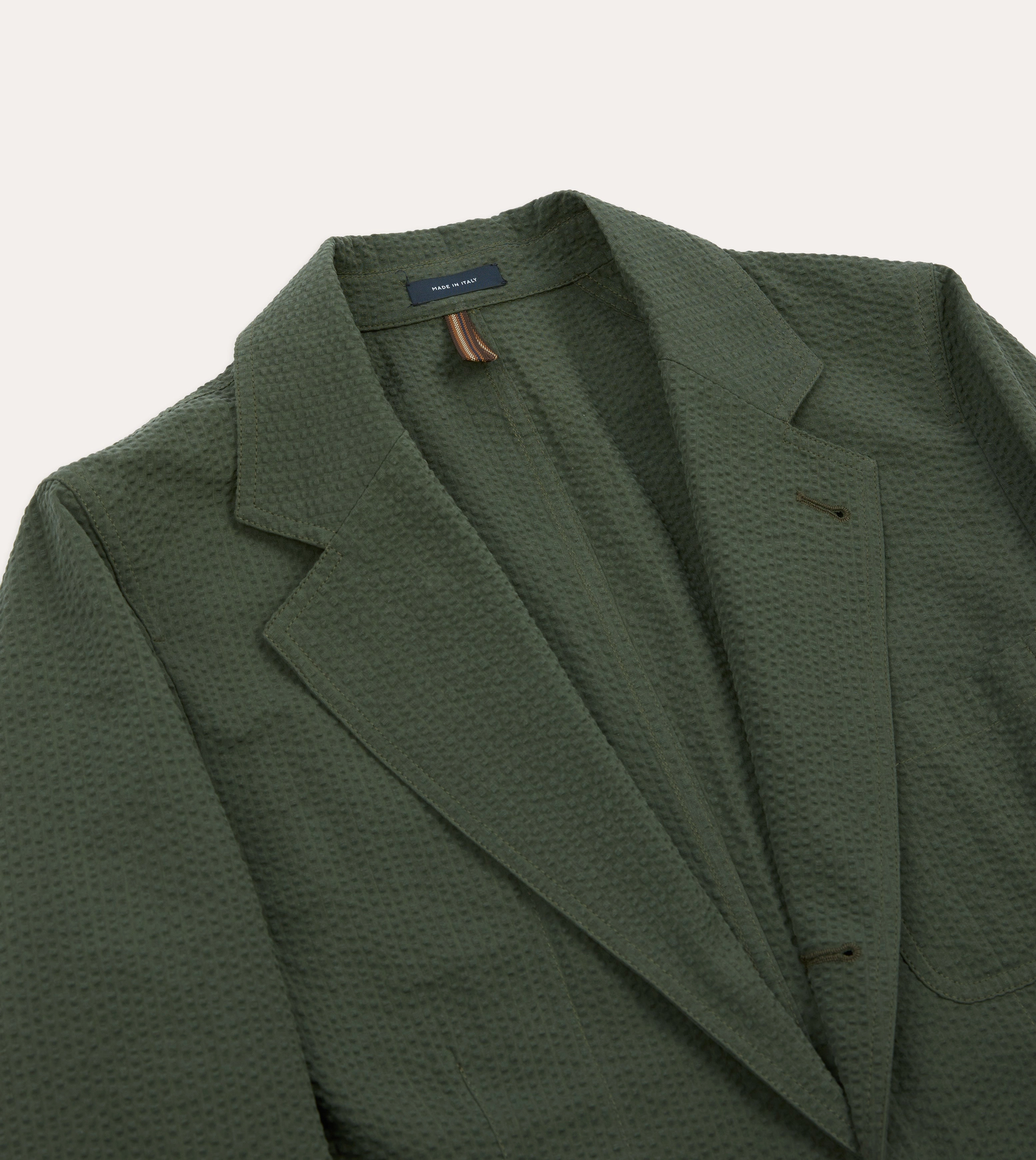 Olive Seersucker Games Blazer Mk. I Timeless Fit