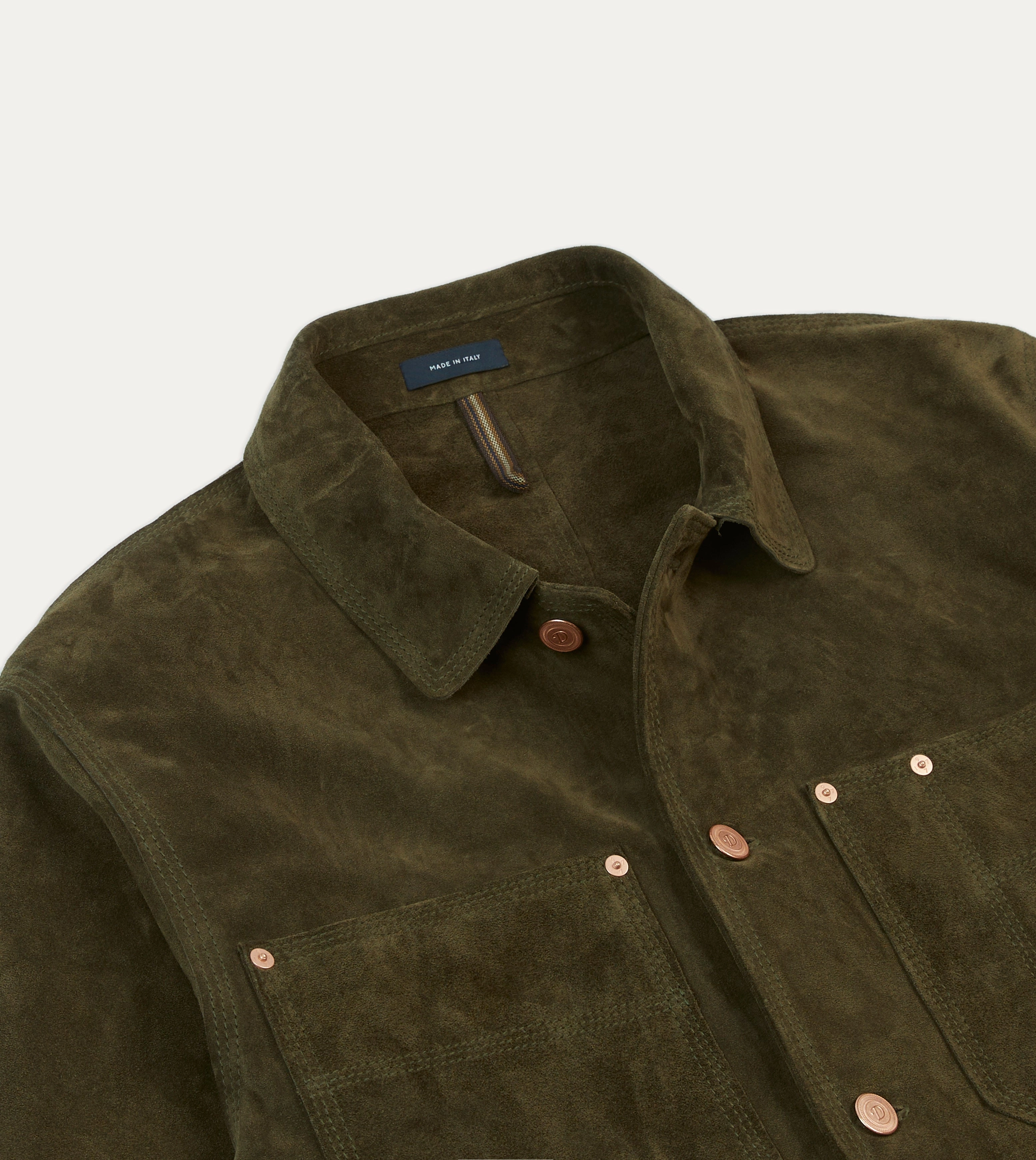 graduation party Olive Suede Welder Jacket