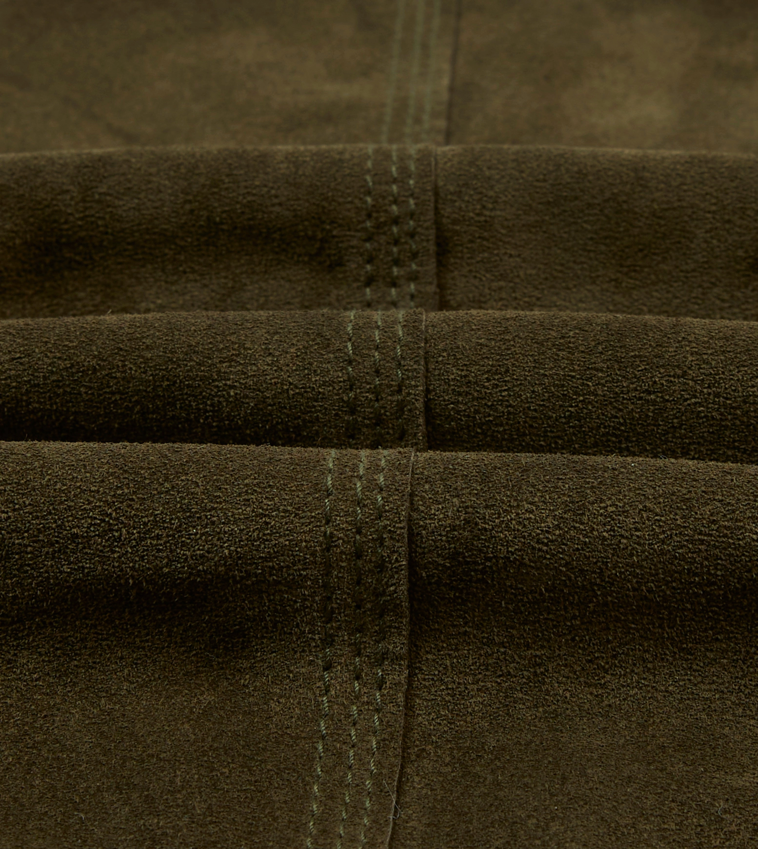 Olive Suede Welder Jacket Customizable Fit Comfortable-fit
