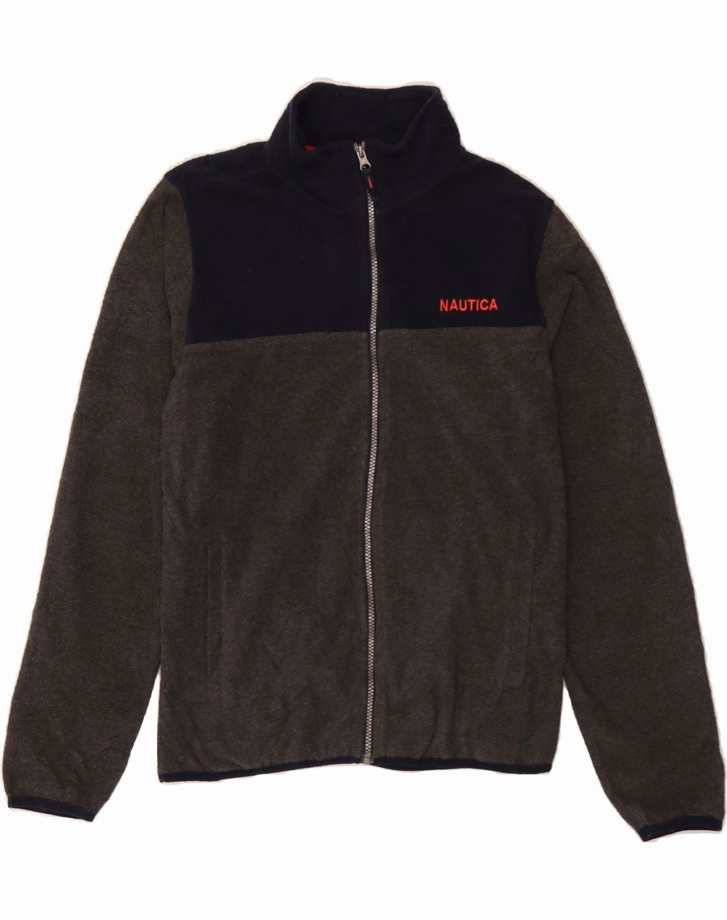 Light Layer ElasticWaistband NAUTICA Boys Fleece Jacket 15-16 Years XL  Grey Colourblock Polyester