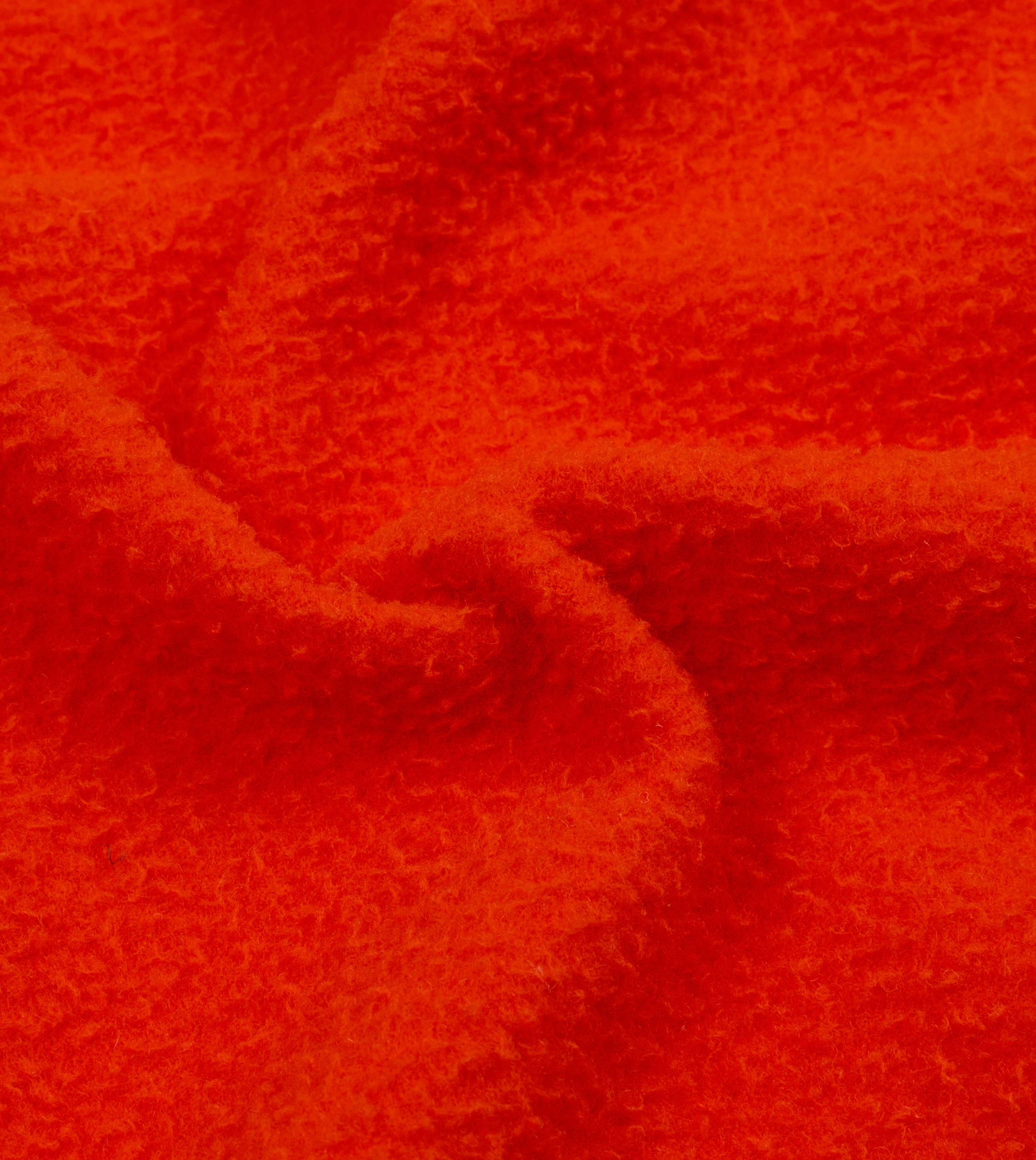 Everyday Outfit Orange Casentino Wool Half-Zip Pullover Fleece
