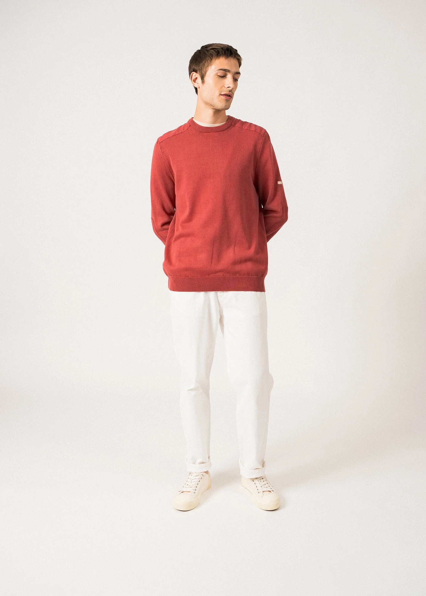 Trendy Wear TREVISE - Lightweight Cotton Sweater for Men (TERRACOTTA)