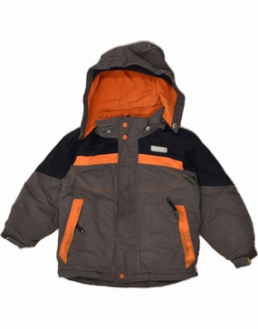 Thermal wear OSH KOSH Boys Hooded Windbreaker Jacket 3-4 Years Grey Colourblock