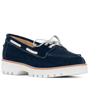 Donald Pliner Harlie02 Suede Lug Bottom Boat Shoe durable soles
