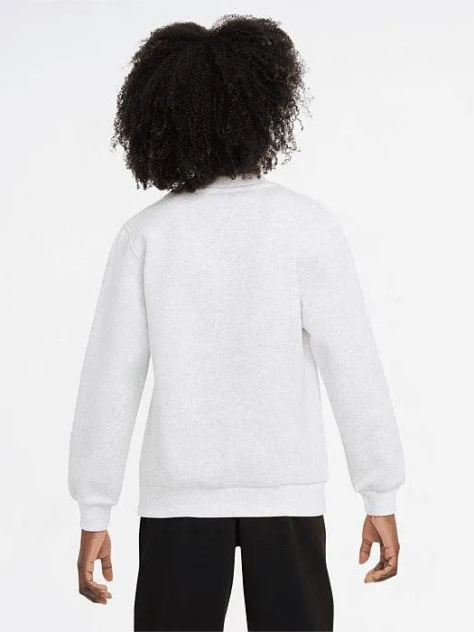 Sportswear Club Fleece Sweatshirt Youth Flexible stretch Cropped Style