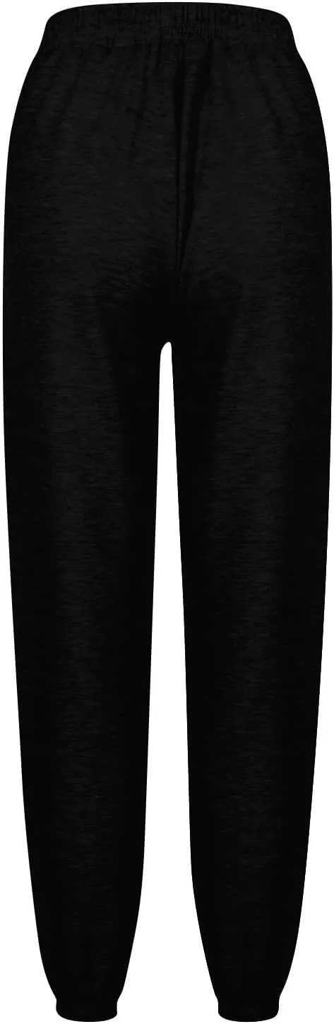Oversized Straight Leg Sweatpants Women Elastic Waist Drawstring Low Waisted Casual Baggy Lounge Pants w/Pocket