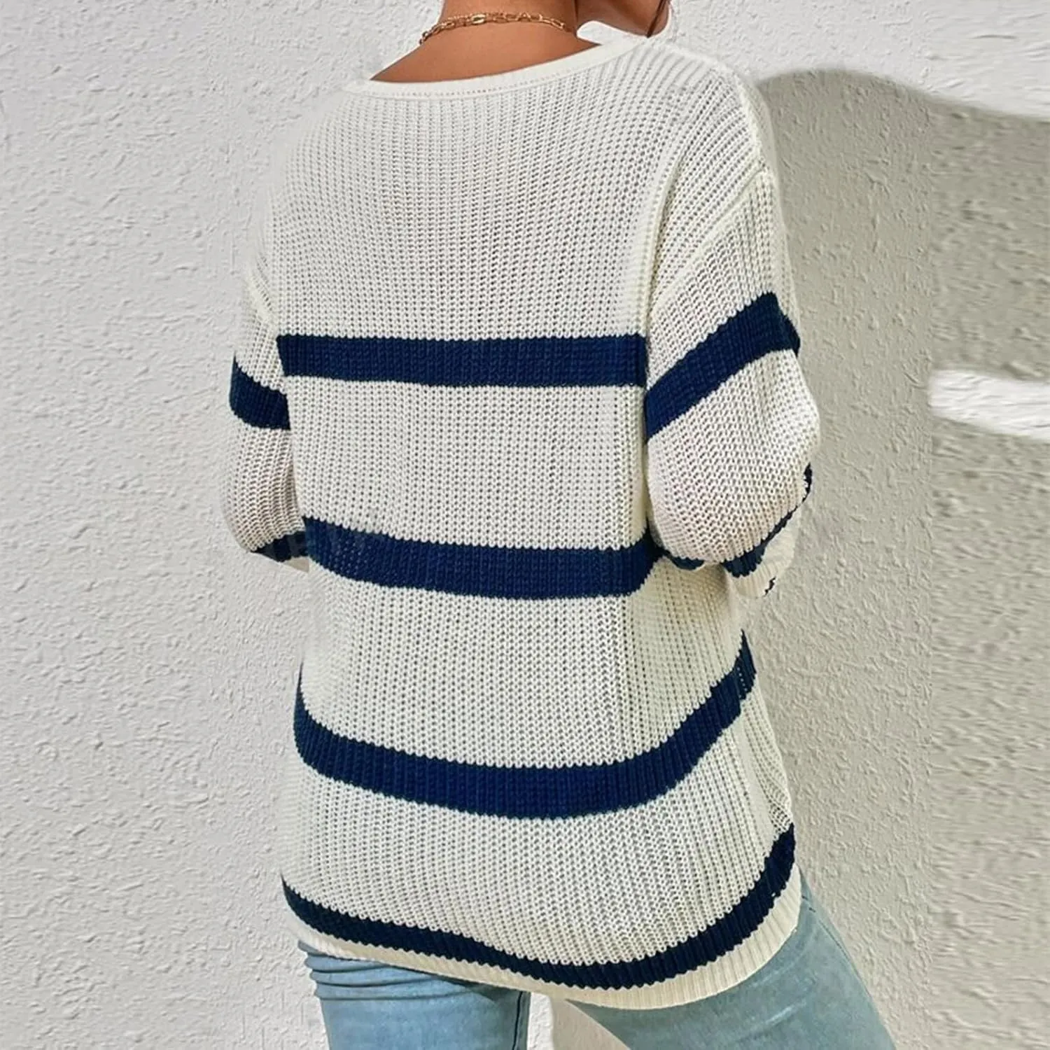 Oversized Sweaters for Women Trendy Mock Turtleneck Sweater Solid Ribbed Knit Top Womens Fall Fashion 2024 Trendy