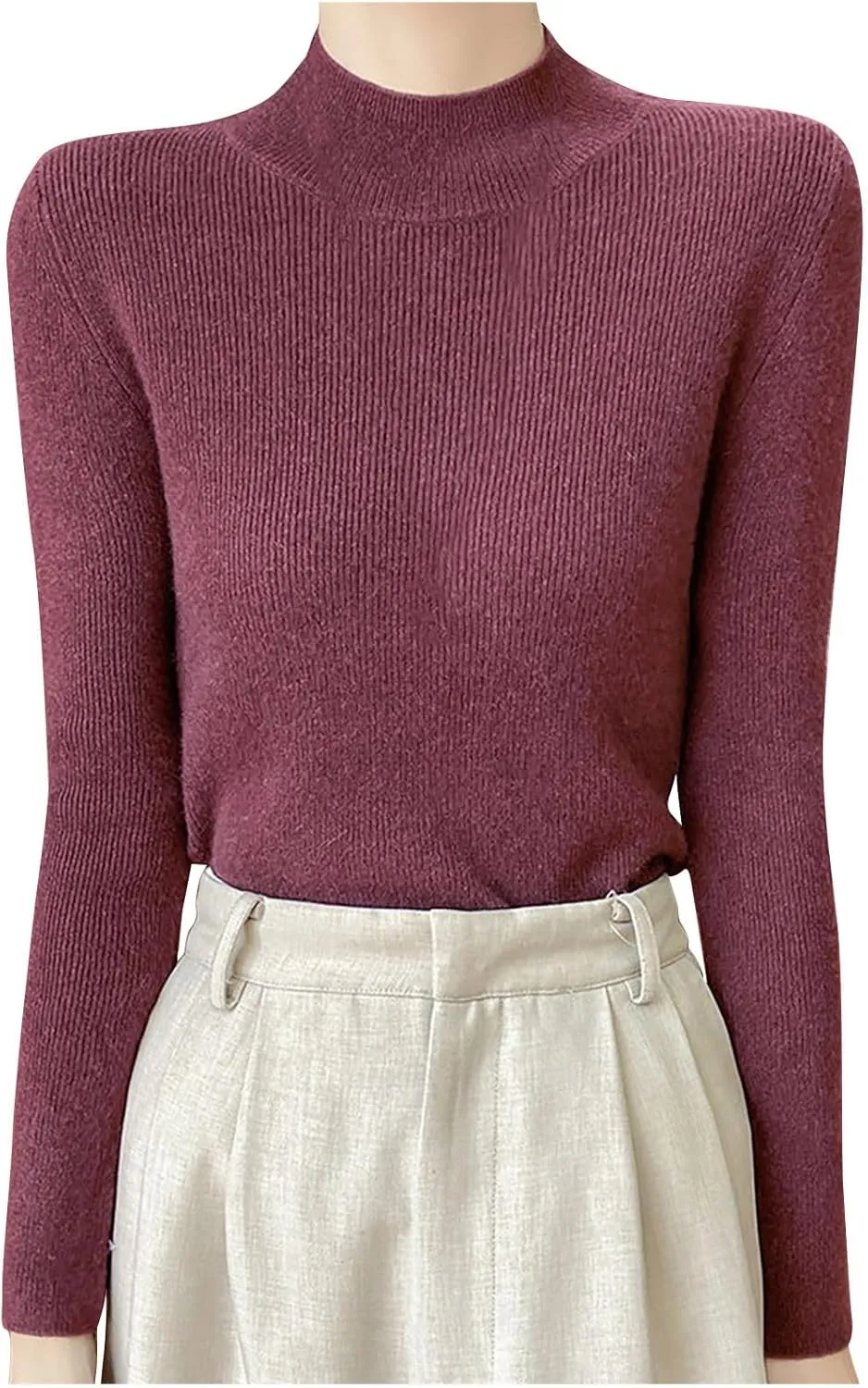 Oversized Sweaters for Women Turtleneck Fall Tops for Women 2024 Trendy Dressy Womens Tops Dressy Casual 2024 Womens