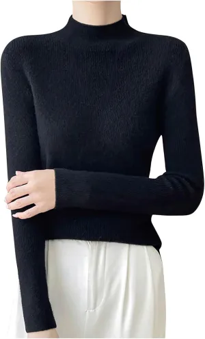 Oversized Sweaters for Women Turtleneck Fall Tops for Women 2024 Trendy Dressy Womens Tops Dressy Casual 2024 Womens