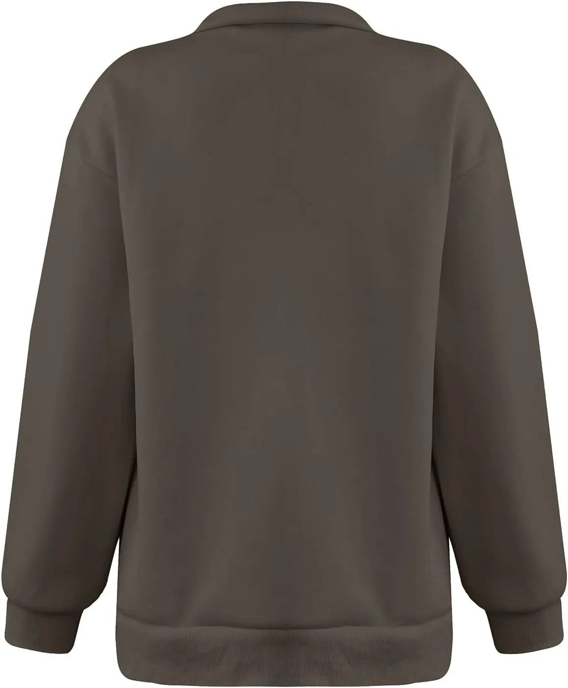 Oversized Sweatshirt For Wome Women's Half Zip Pullover Long Sleeve Sweatshirt Quarter Zip Hoodie Sweater Solid Tops