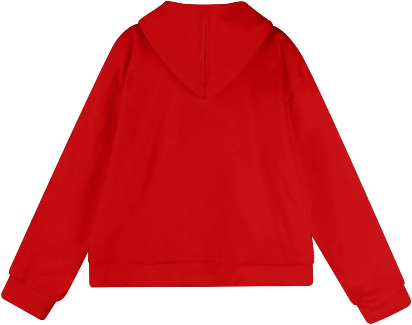 Oversized Zip Up Hoodie for Women Fleece Plain Cropped Sweatshirts Trendy Y2k Comfy Preppy Zipper Hoodies Winter