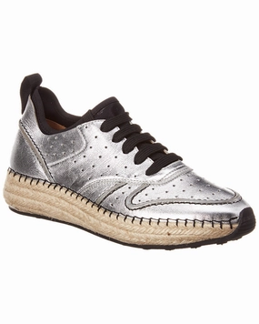 TOD??s Leather Espadrille Sneaker Sleek Motion