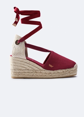 Fashion Vibe Bisbe Limited Edition Canvas Espadrille Platform Wedges