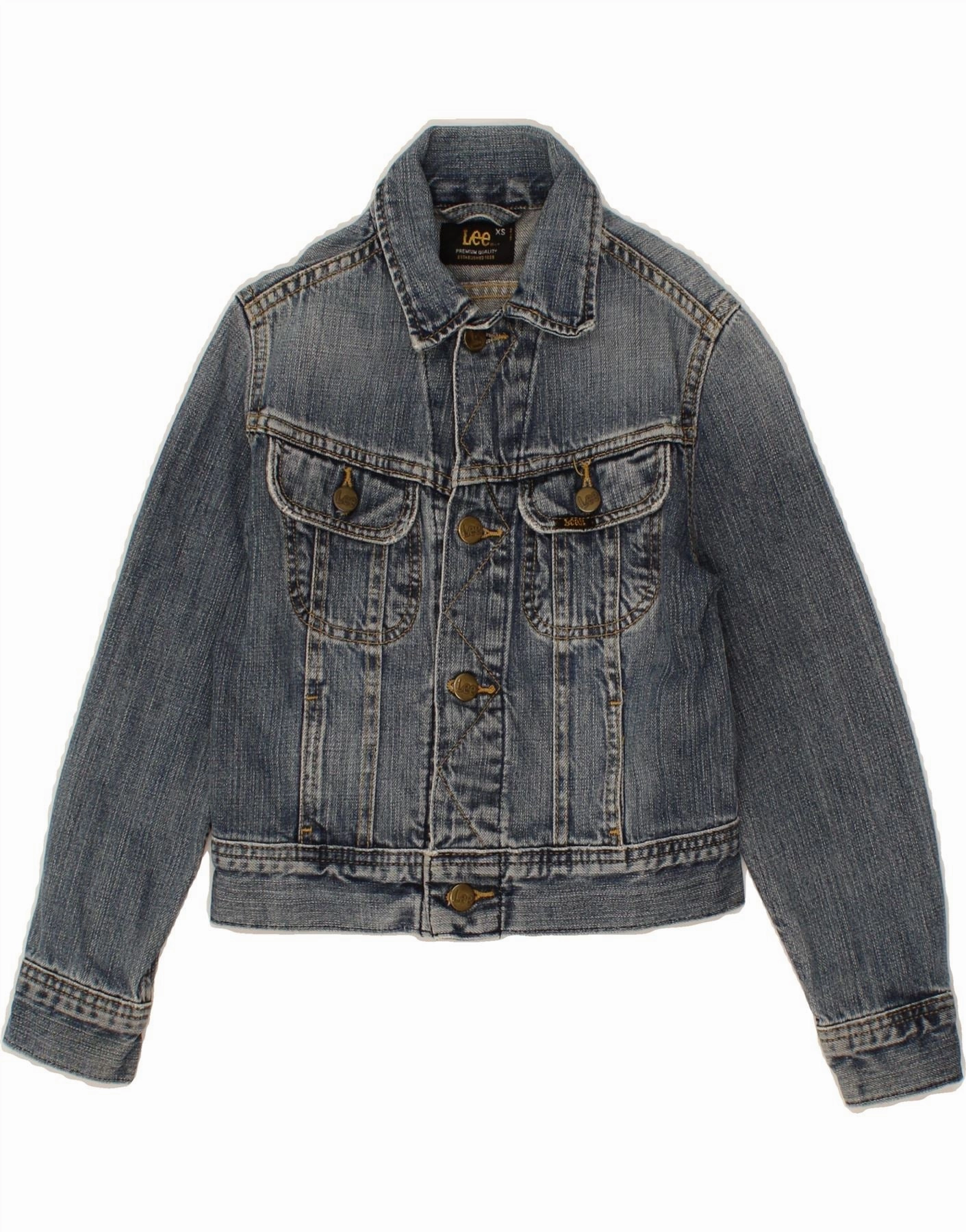 LEE Boys Denim Jacket 5-6 Years XS Blue Cotton Connection