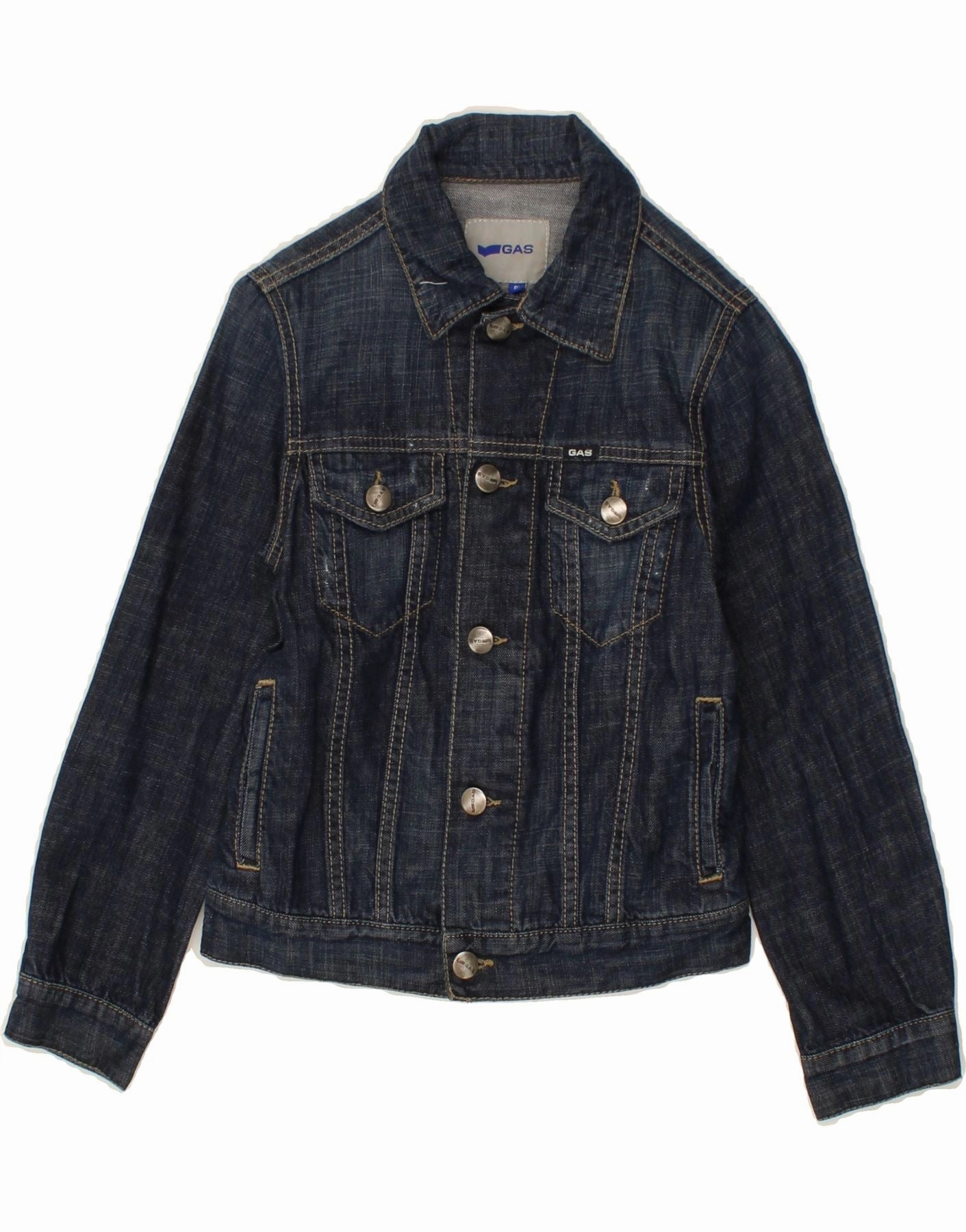 Admire GAS Boys Denim Jacket 7-8 Years Navy Blue Cotton