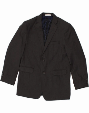 Preserve IZOD Boys 2 Button Blazer Jacket 15-16 Years Grey Polyester
