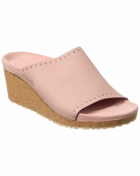Bold Impact Papillio by Birkenstock Namica Rivets Narrow Leather Wedge Sandal