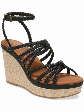 Color Play Wide Glow SHANA-ESPAD Womens Suede Wedge Wedge Heels