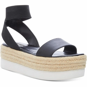 Kylee Womens Faux Leather Ankle Strap Espadrilles Base Hard Icon Base