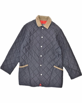 LES COPAINS Boys Quilted Jacket 13-14 Years Grey Cotton afternoon
