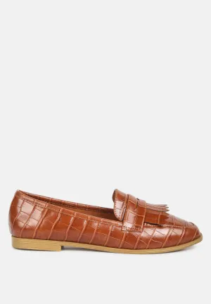 Italian Flair True Pace pecker black patent pu everyday loafer