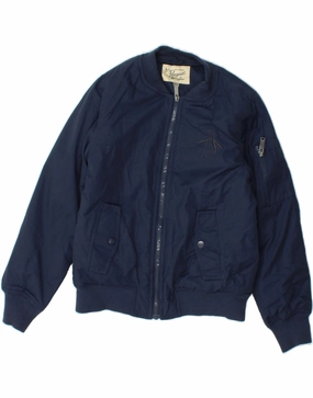 Fashionable Insulated Shield PENGUIN Boys Bomber Padded Jacket 10-11 Years Navy Blue Cotton