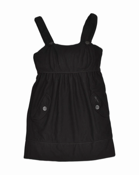 Edgy vibes Office Layer PEPE JEANS Girls Dungaree Dress 11-12 Years Medium Black Wool