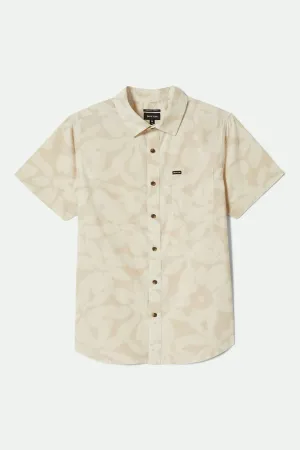 Vibrant Hue Charter Print S/S Shirt - Beige/Whitecap Floral