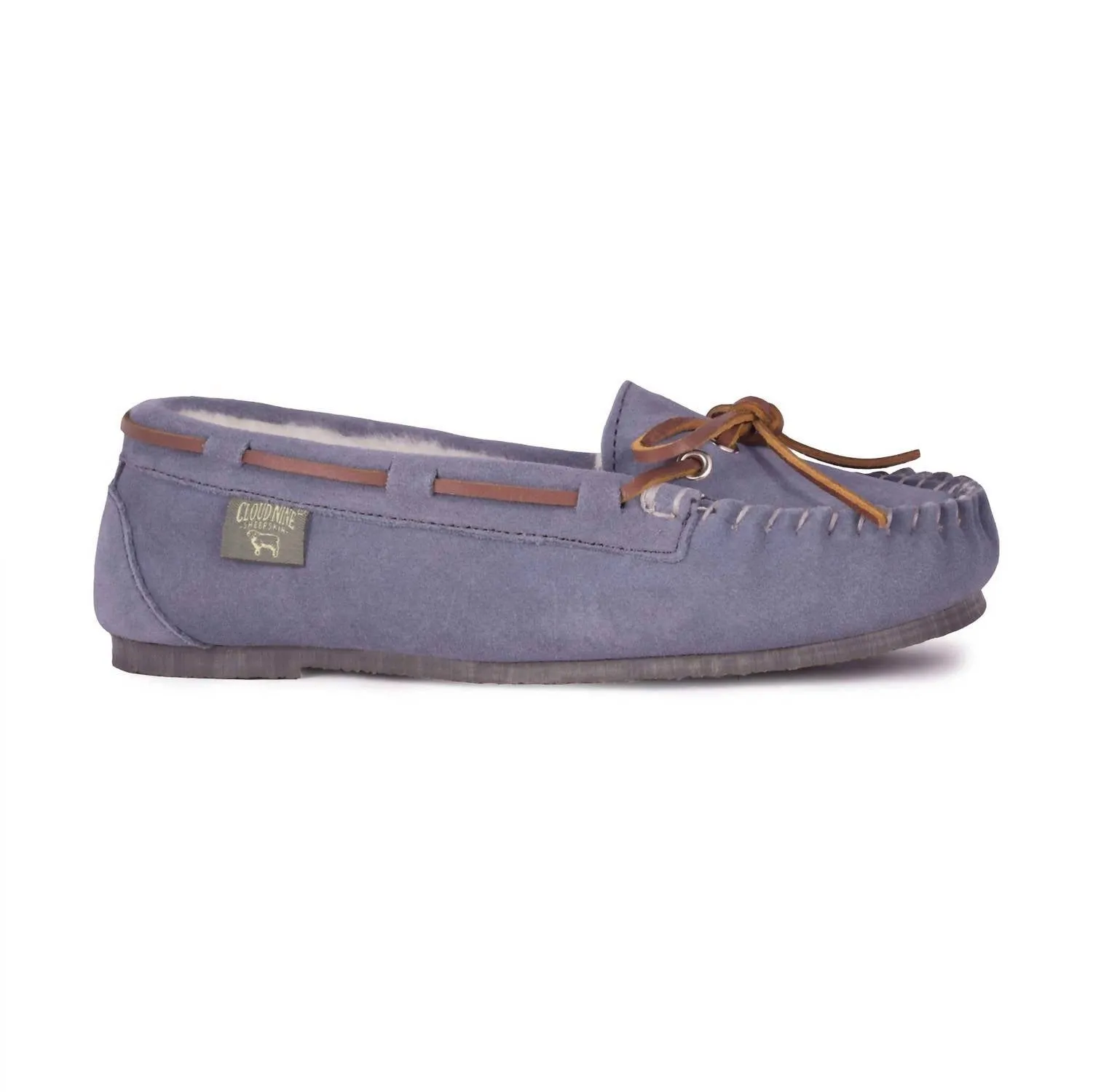 Grip Firm Closed   Toe Women's Driving Moccasin In Grey