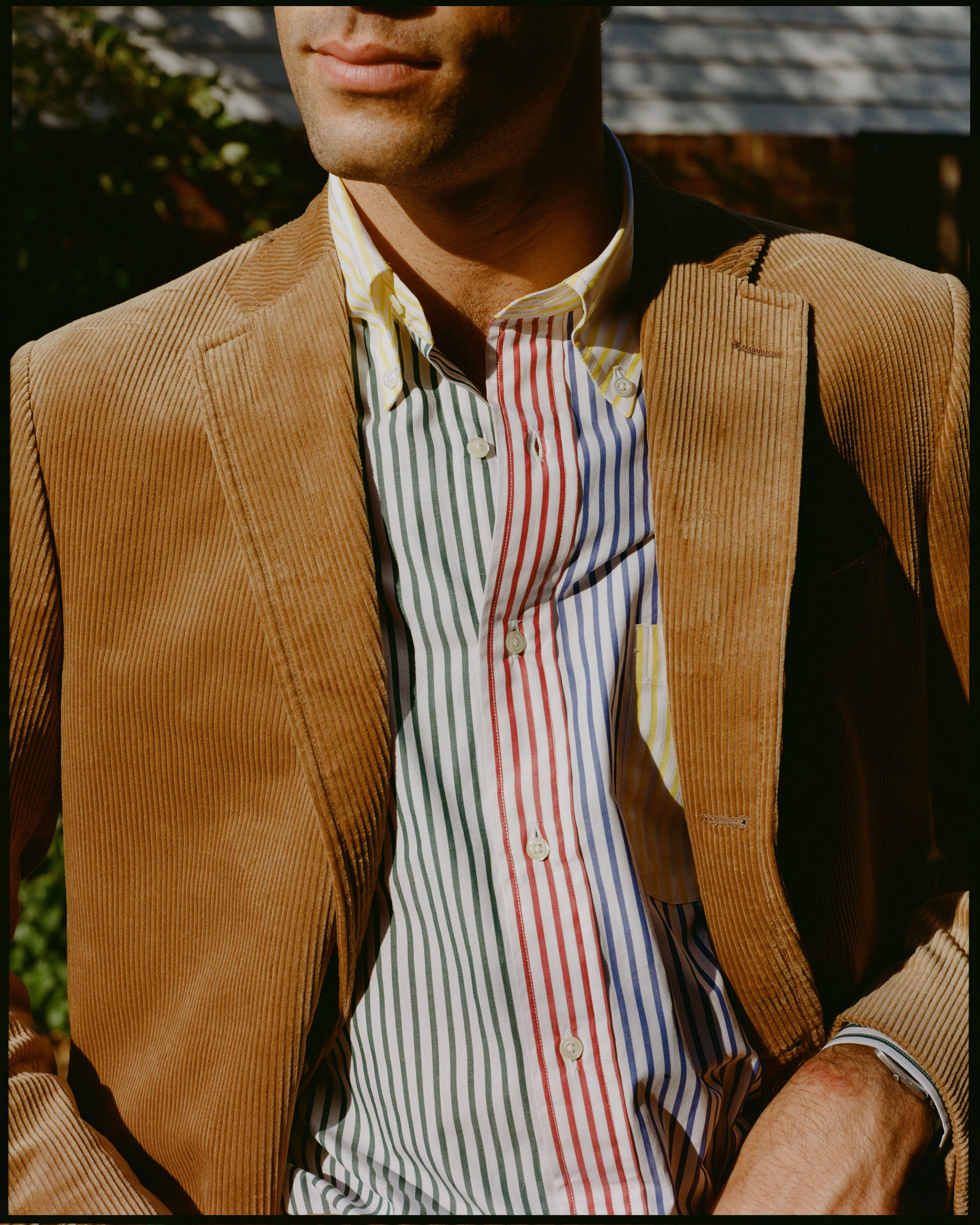 Made-in-USA Tan Duca Visconti Corduroy Sport Coat Layering Comfort