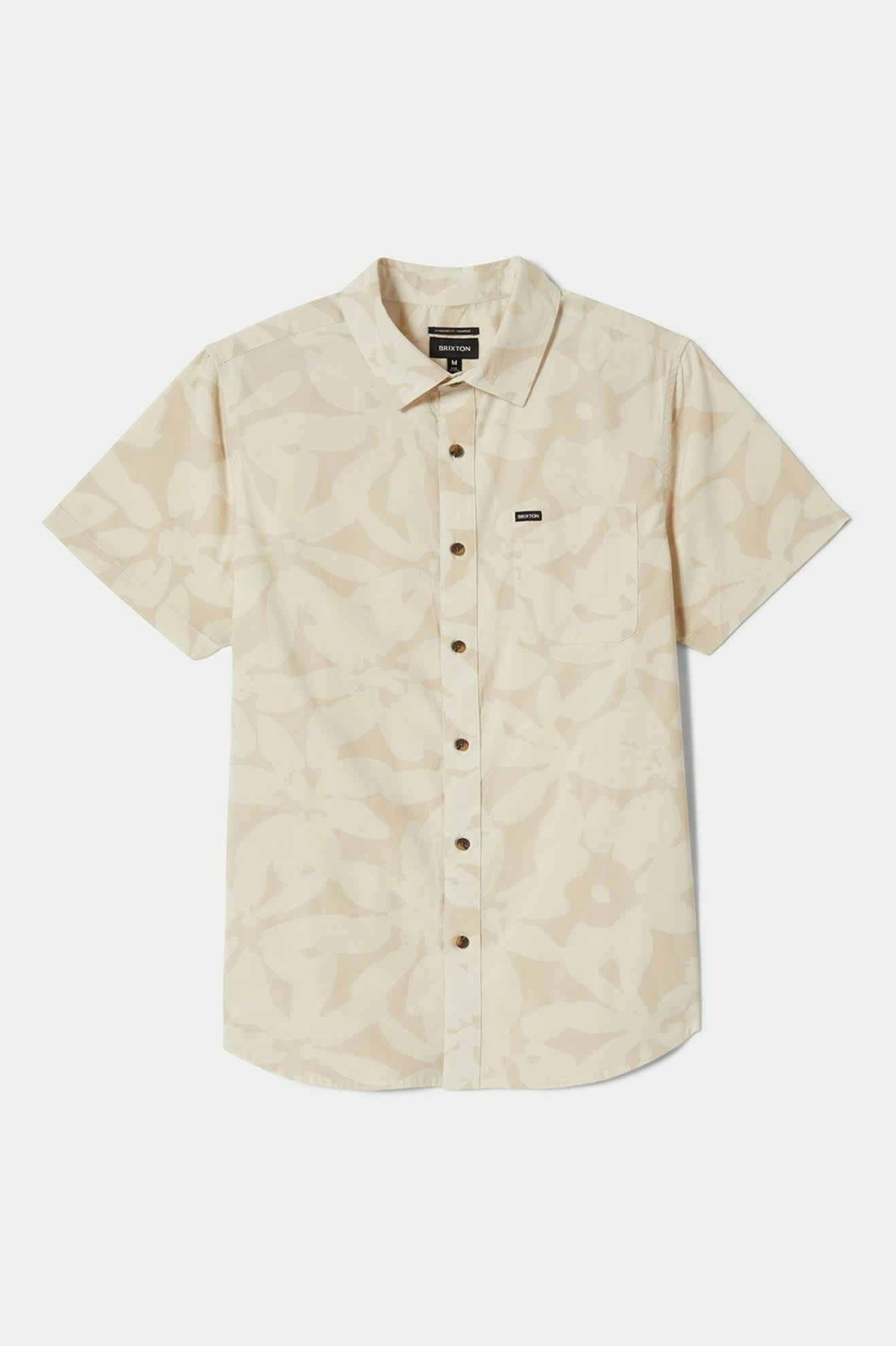 Vibrant Hue Charter Print S/S Shirt - Beige/Whitecap Floral