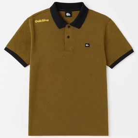 Quicksilver Men Polo Durable Color Retention Tubular Knit Structure
