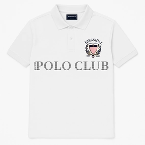 Kingshill Polo Club White Polo athletic style