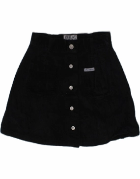 Boho Tone Pure Elegance REPLAY AND SONS Girls Corduroy Skirt 6-7 Years W22 Black Cotton