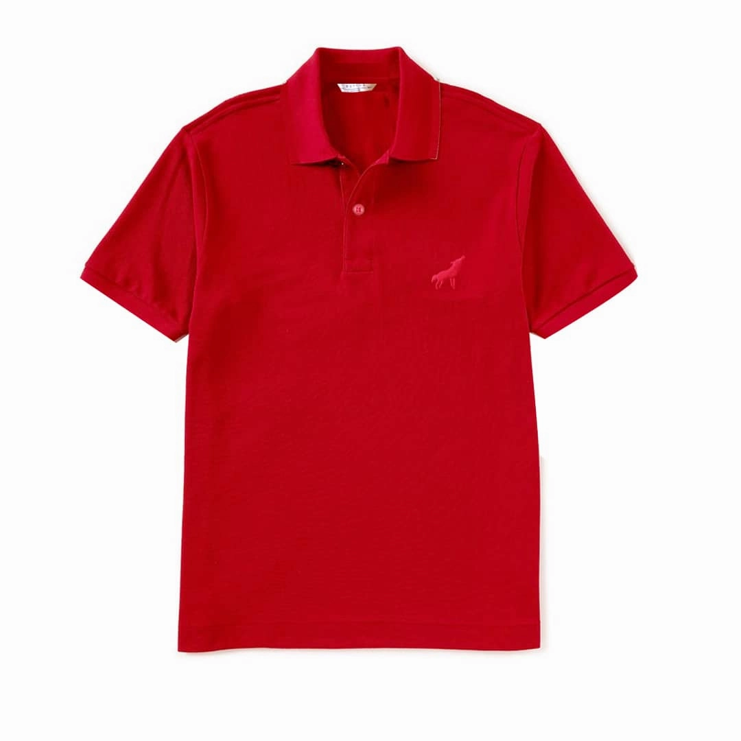 New York Refill Red Men Polo Recycled Polyester Blend Structured silhouette
