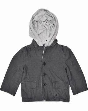 popular among teenagers NAUTICA Boys Hooded Hooded Windbreaker Jacket 3-4 Years Grey Herringbone