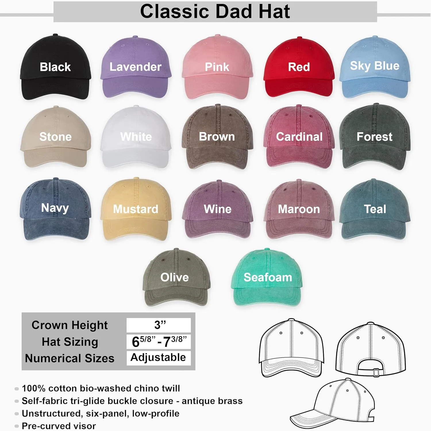 Personalized Embroidered Baseball Cap Custom Embroidered Baseball Hat
