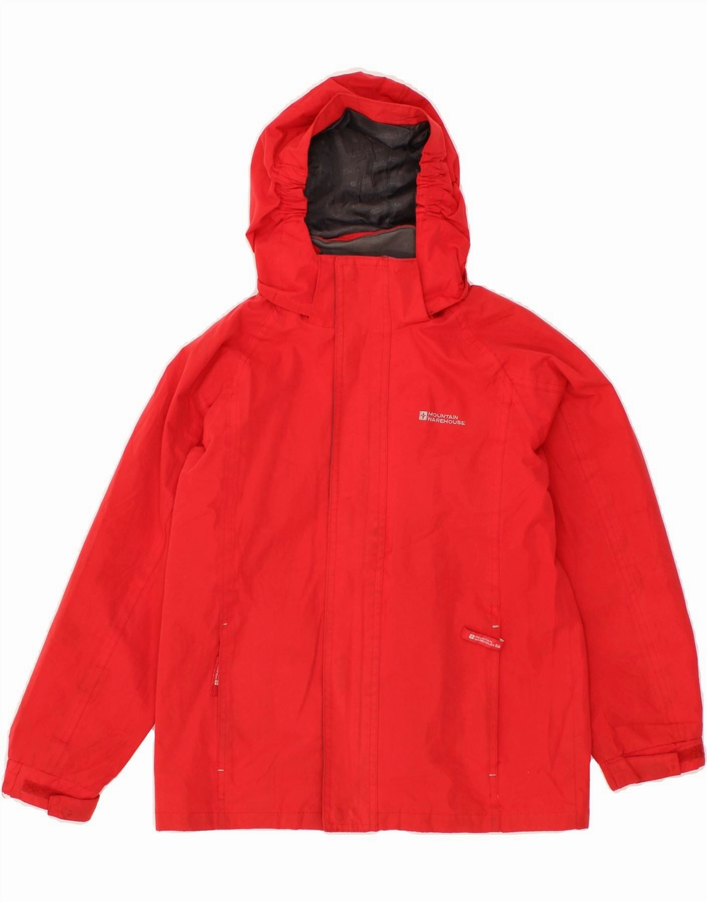 Save Practical Wear MOUNTAIN WAREHOUSE Boys Hooded Windbreaker Jacket 9-10 Years Red Polyester