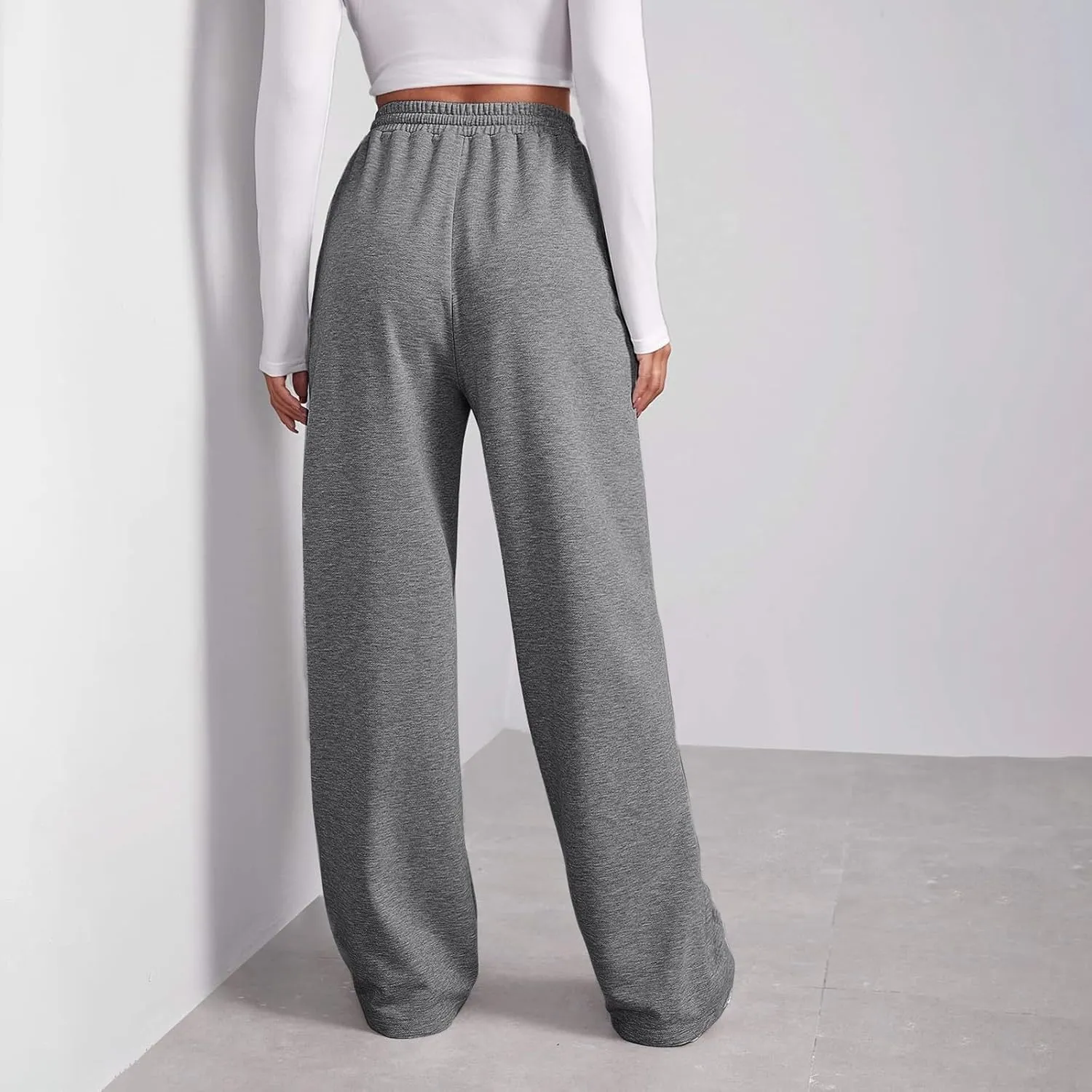 Petite Sweatpants for Women Girls Teen Plus Size Athletic Joggers with Pockets 2024 Straight Fleece Cargo Pants