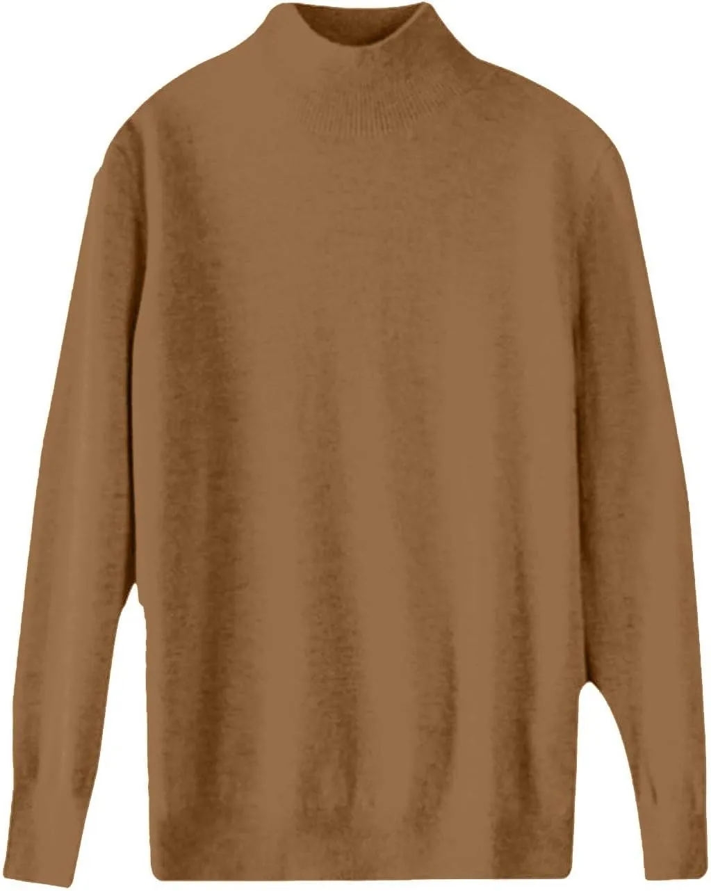 PETYCZEN Cashmere Sweaters for Women Casual Long Sleeve Mock Neck Sweater Cozy Warm Knit Sweater Jumpers Pullover Tops